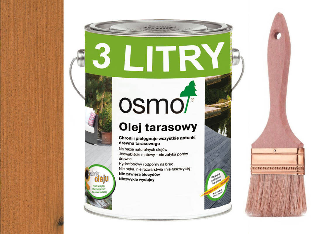 OSMO Olej do Tarasów 009 MODRZEW 3L + GRATIS